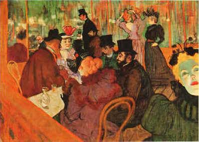  Henri  Toulouse-Lautrec Moulin Rouge Norge oil painting art